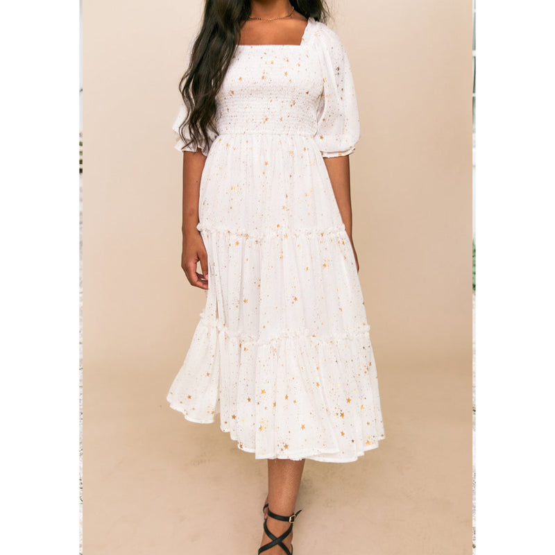 Coachella Music Festival Outfits Summer Square Collar Backless Lantern Floral Women's Dress