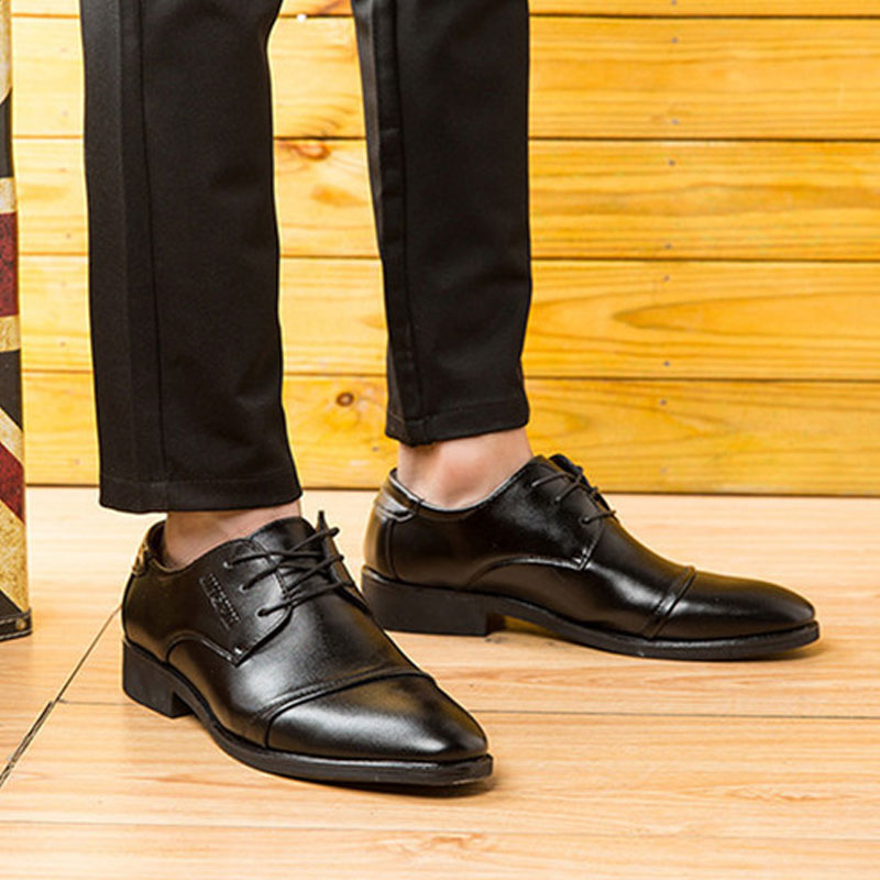 Men's Dress Shoes Classic Leather Oxfords Casual Cushioned Loafer Formal Leather Shoes Business Casual Shoes