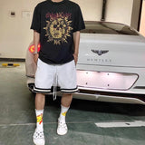 Askyurself T Shirt Printed Short Sleeve Distressed Loose T-shirt for Men