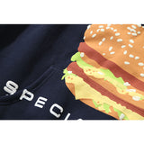 Kanye West Sunday Service Hoodie Kanye Big Mac Fleece-Lined Puff Print