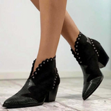 Python Boots Dr. Martens Boots Autumn and Winter Riveted Short Boots