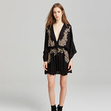 Beth Dutton Bohemian Dress V-neck Waist Trimming Short Dress