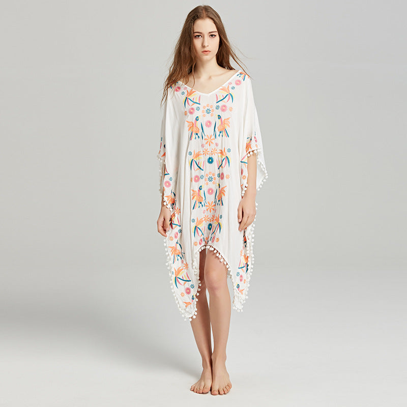 Beth Dutton Bohemian Dress Spring Embroidered Dress