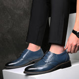Men's Dress Shoes Classic Leather Oxfords Casual Cushioned Loafer Spring Men's Leather Shoes