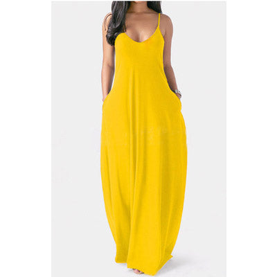 Mauve Dress Bridesmaid Women's Solid Color Sexy Deep V Strap Dress