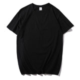 Man T Shirt Cartoon Anime Spot Youth Casual Black Bottoming Shirt