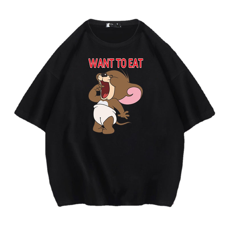 Tom And Jerry T Shirt Short Sleeve Cartoon Cartoon Cat And Mouse Joint Name Half Sleeve