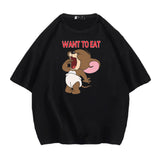 Tom And Jerry T Shirt Short Sleeve Cartoon Cartoon Cat And Mouse Joint Name Half Sleeve