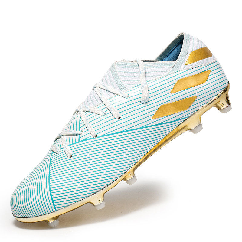 Football Shoes Elastic Band Neckline Soccer Shoes Spike Lawn Competition Training Shoes