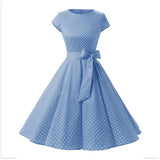 Betty Draper Valentine's Day Dress Vintage Dress round Neck Swing Dress