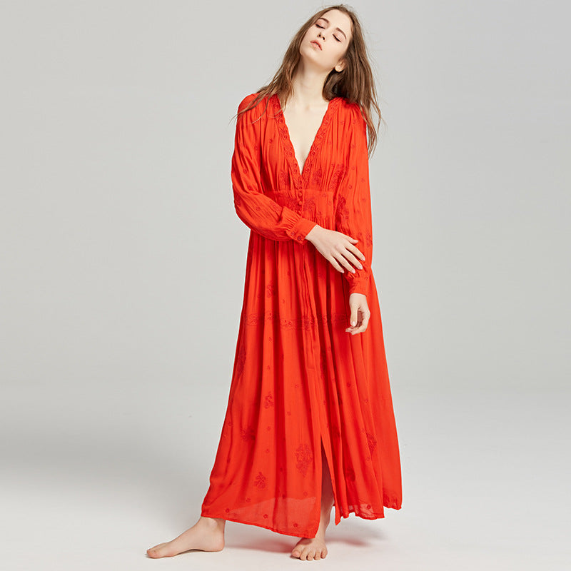 Beth Dutton Bohemian Dress Spring/Summer Vacation Style Long Dress