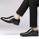 Men's Dress Shoes Classic Leather Oxfords Casual Cushioned Loafer Leather Shoes Men Business Casual Formal Wear Men