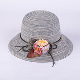 Big Hats Women's Striped Dome Sun-Proof Sun Hat