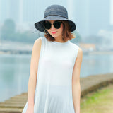 Big Hats Women's Striped Dome Sun-Proof Sun Hat