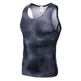 Moisture Wicking Tank Top Three-Dimensional Printed Vest Sports