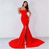 Skin Tight Long Dresses Dress Solid Color Gown