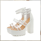 Platform Heels for Women Summer Platform Nightclub Sandals Women's Roman Style Sandals