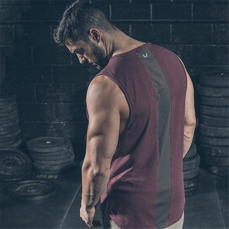 Moisture Wicking Tank Top Vest Sports Slim-Fitting Training Fitness Breathable
