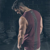 Moisture Wicking Tank Top Vest Sports Slim-Fitting Training Fitness Breathable