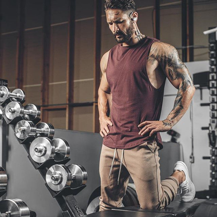 Moisture Wicking Tank Top Vest Sports Slim-Fitting Training Fitness Breathable