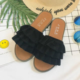 Women Open Toe Sandals Flats Summer Fashion Flat Heel Sandals Beach Women