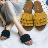 Women Open Toe Sandals Flats Summer Fashion Flat Heel Sandals Beach Women