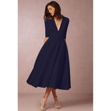 Burgundy Evening Dresses for Weddings Midi Dress for Women