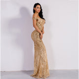 Skin Tight Long Dresses Women's Dress Sexy Sequins