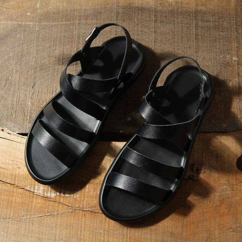 Men Sandals Indoor and Outdoor Beach Sandals Sport Flip Flops Comfort Casual Sandal Summer Men's Sandals Breathable Fashion