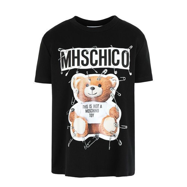 Moschino T Shirt Teddy Bear Mickey Mouse Printed T-Shirt Men And Women