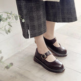 Mary Jane Shoes Vintage Women'S Shoes Casual Leather Shoes