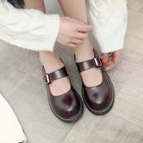 Mary Jane Shoes Vintage Women'S Shoes Casual Leather Shoes