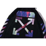Off White Hoodie With Arrow Print Autumn Sweater Men'S Women'S Hoodie Pullover Owt