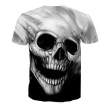 Skull T Shirt Digital Skull Print Hip Hop