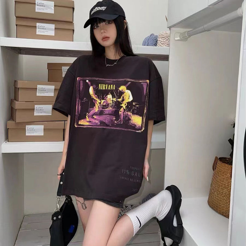 Nirvana T Shirt Vintage' 90 Nirvana Band Vintage Vintage Splash Ink Vtg