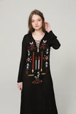 Beth Dutton Bohemian Dress Winter Autumn Midi Dresses Embroidered Maxi Dress
