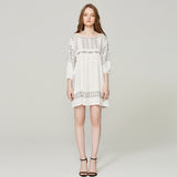 Beth Dutton Bohemian Summer Spring Midi Dress Embroidery Short Dress