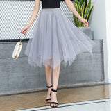 MIDI Mauve Skirt Summer Skirt Tulle Skirt Skirt Golden Edge Skirt