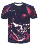 Skull T Shirt Skull Printed round Neck