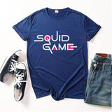 Squid Game Costume Printed Men's and Women's Loose round Neck Short Sleeve T-shirt