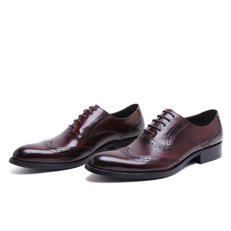 Men's Dress Shoes Classic Leather Oxfords Casual Cushioned Loafer Business Formal Wear Men