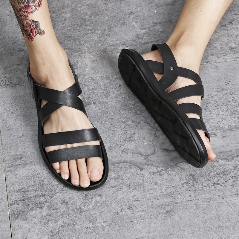 Men Sandals Indoor And Outdoor Beach Sandals Sport Flip Flops Comfort Casual Sandal Spring Trend Beach Sandals Men