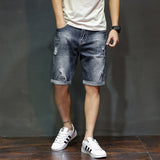 Men Jorts Ripped Jeans Men's Loose Large Size Summer Shorts Men