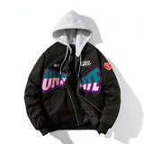 Varsity Jacket Baseball Uniform Women'S Spring Multicolor Jacket Men'S Hooded