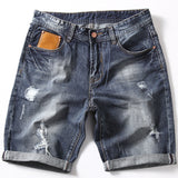 Men Jorts Ripped Jeans Men's Loose Large Size Summer Shorts Men