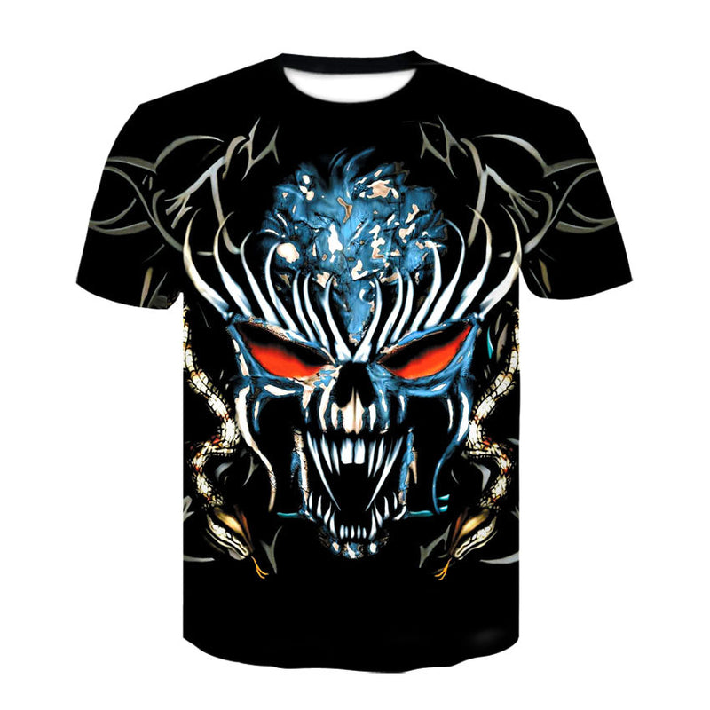 Skull Apparel Digital Printed round Neck