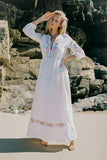 Beth Dutton Bohemian Dress Winter Autumn Midi Dresses Beach Vacation Dress