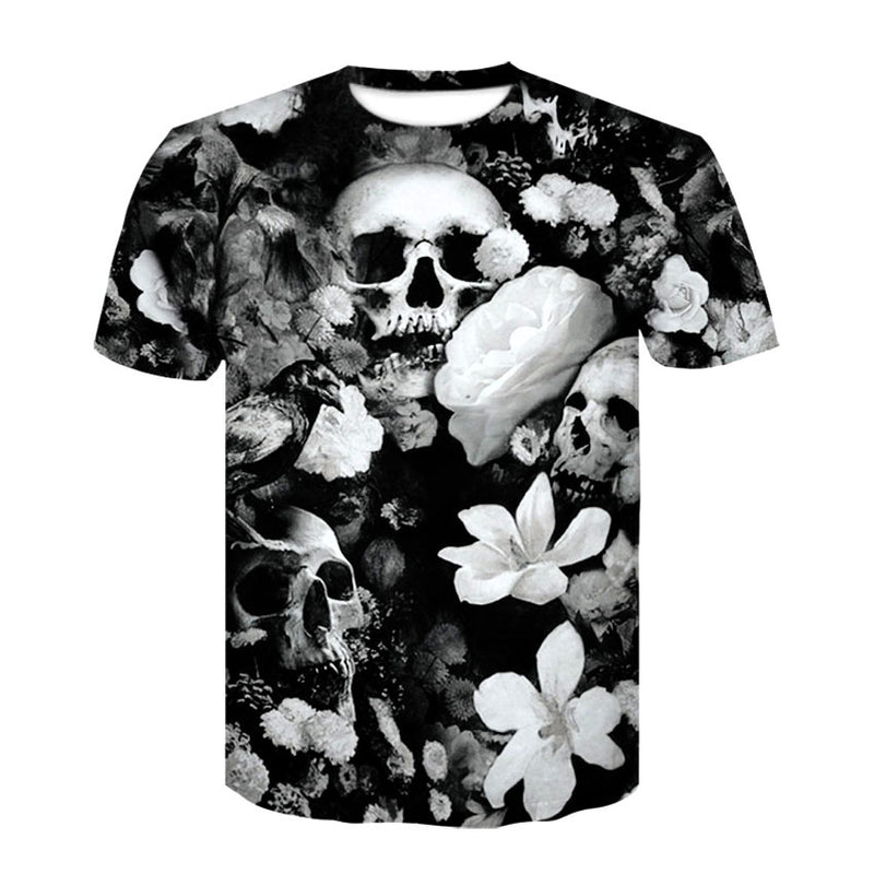 Skull Apparel Digital Printed round Neck