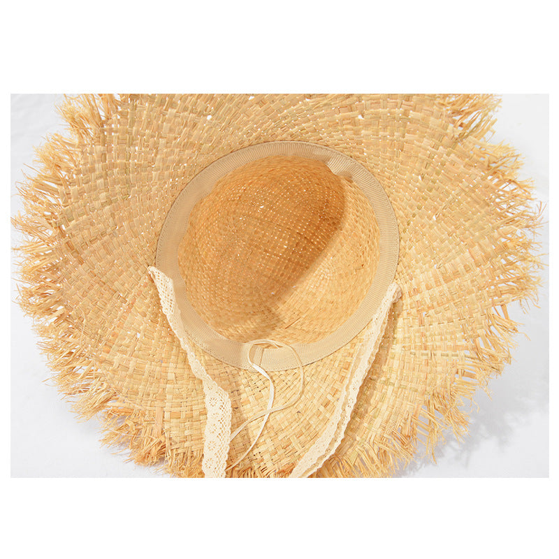 Straw Hat Straw Hat Female Summer Beach Traveling-Cap