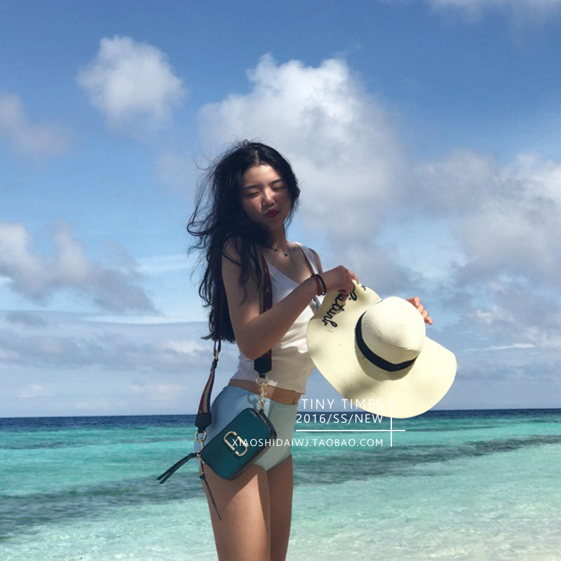 Straw Hat Beach Sunlight Blocker for Summer Travel Cap